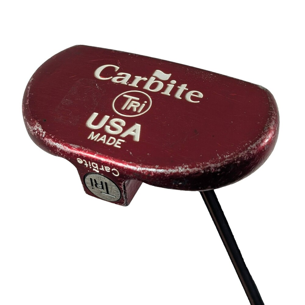 Carbite TRI Putter 32.5" Right Hand Red Mallet Steel Shaft USA Made Golf